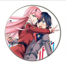 Load image into Gallery viewer, 1pcs Anime DARLING in the FRANXX Cosplay Badge Cartoon Zero Two Pretty Brooch Pins Collection bags Badges for Backpacks