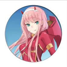 Load image into Gallery viewer, 1pcs Anime DARLING in the FRANXX Cosplay Badge Cartoon Zero Two Pretty Brooch Pins Collection bags Badges for Backpacks