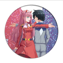 Load image into Gallery viewer, 1pcs Anime DARLING in the FRANXX Cosplay Badge Cartoon Zero Two Pretty Brooch Pins Collection bags Badges for Backpacks