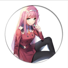 Load image into Gallery viewer, 1pcs Anime DARLING in the FRANXX Cosplay Badge Cartoon Zero Two Pretty Brooch Pins Collection bags Badges for Backpacks