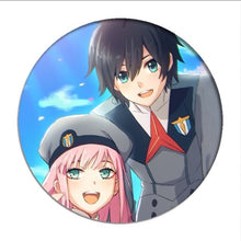 Load image into Gallery viewer, 1pcs Anime DARLING in the FRANXX Cosplay Badge Cartoon Zero Two Pretty Brooch Pins Collection bags Badges for Backpacks