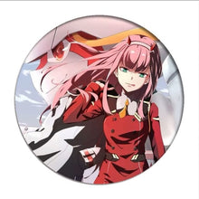 Load image into Gallery viewer, 1pcs Anime DARLING in the FRANXX Cosplay Badge Cartoon Zero Two Pretty Brooch Pins Collection bags Badges for Backpacks