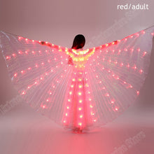 Load image into Gallery viewer, New Wings Sticks Adult Led Isis With Adjustable Belly Dance lamp Props 360 Degrees Accessories Children Open 360 Angle LED Wing