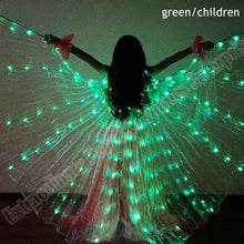 Load image into Gallery viewer, New Wings Sticks Adult Led Isis With Adjustable Belly Dance lamp Props 360 Degrees Accessories Children Open 360 Angle LED Wing