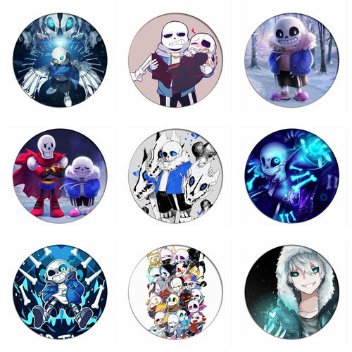 Undertale Sans Cosplay Badges Papyrus Brooch Clothing Icon Collection Breastpin for Backpacks Clothes